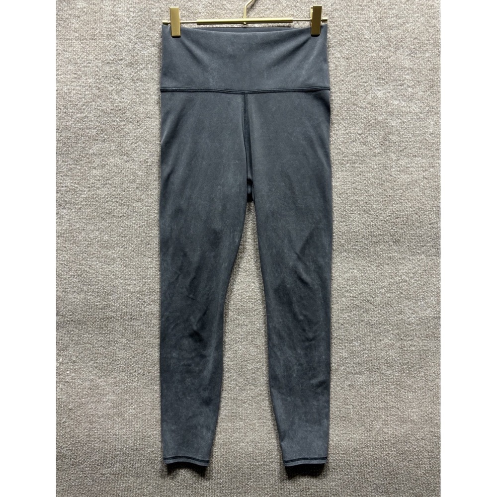 Vuori All The Feels Leggings Womens Small Gray Marble Daily Athleisure Yoga EUC